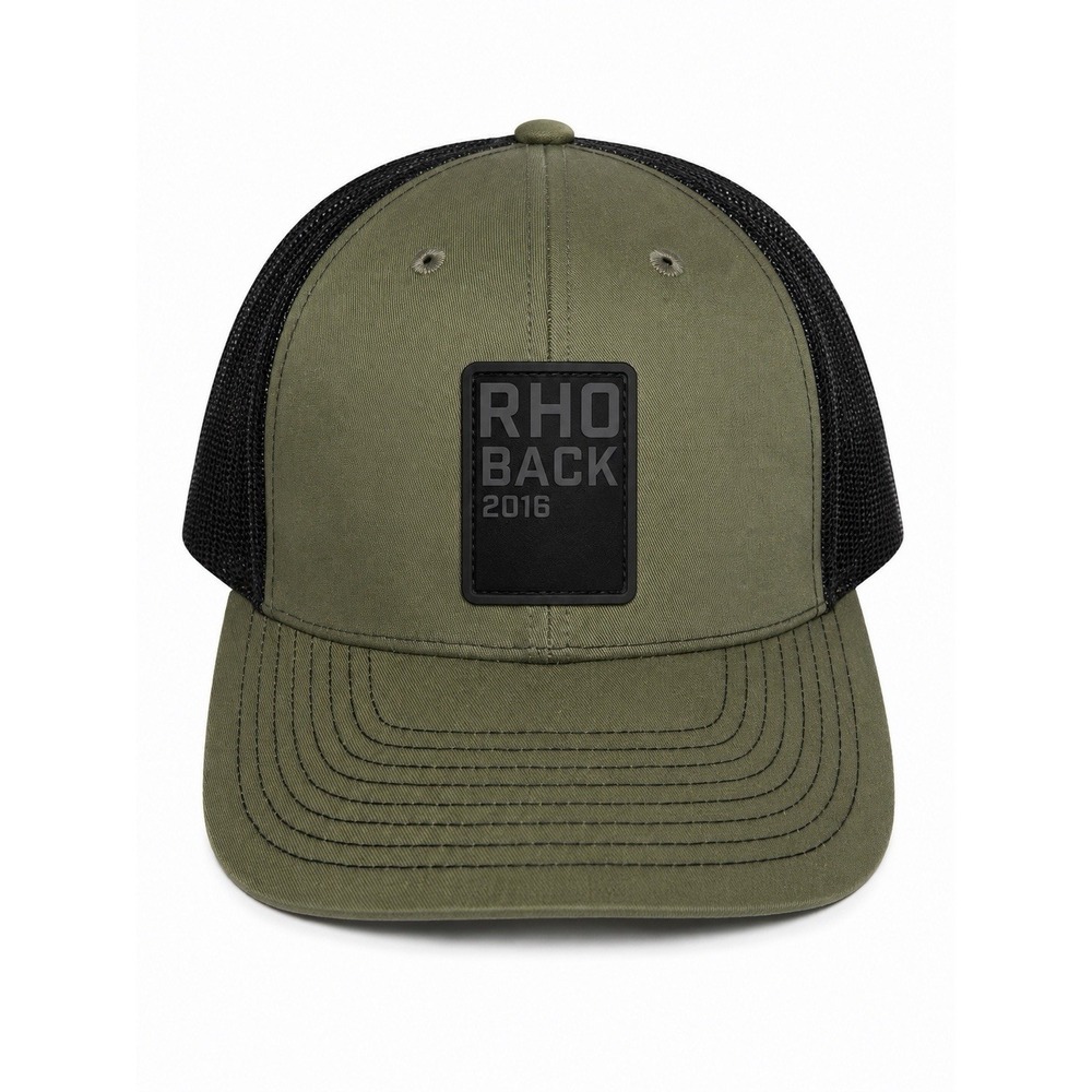 rhoback cap olive green mesh hat adjustable